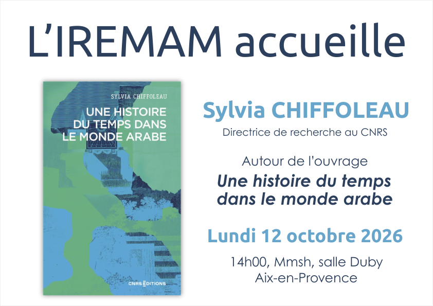 Flyer IREMAM accueille 12 10 2026